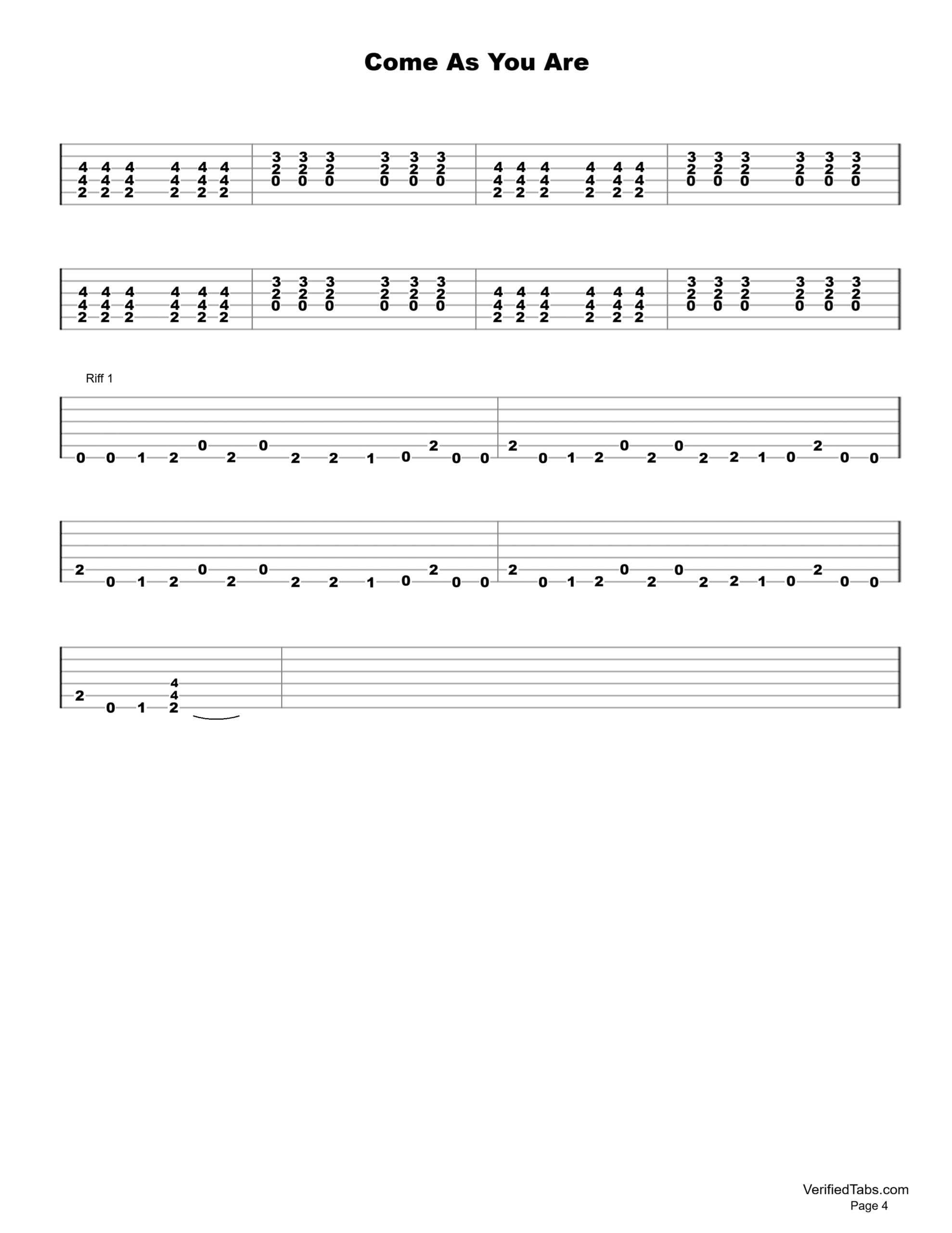 Come As You Are Page 4