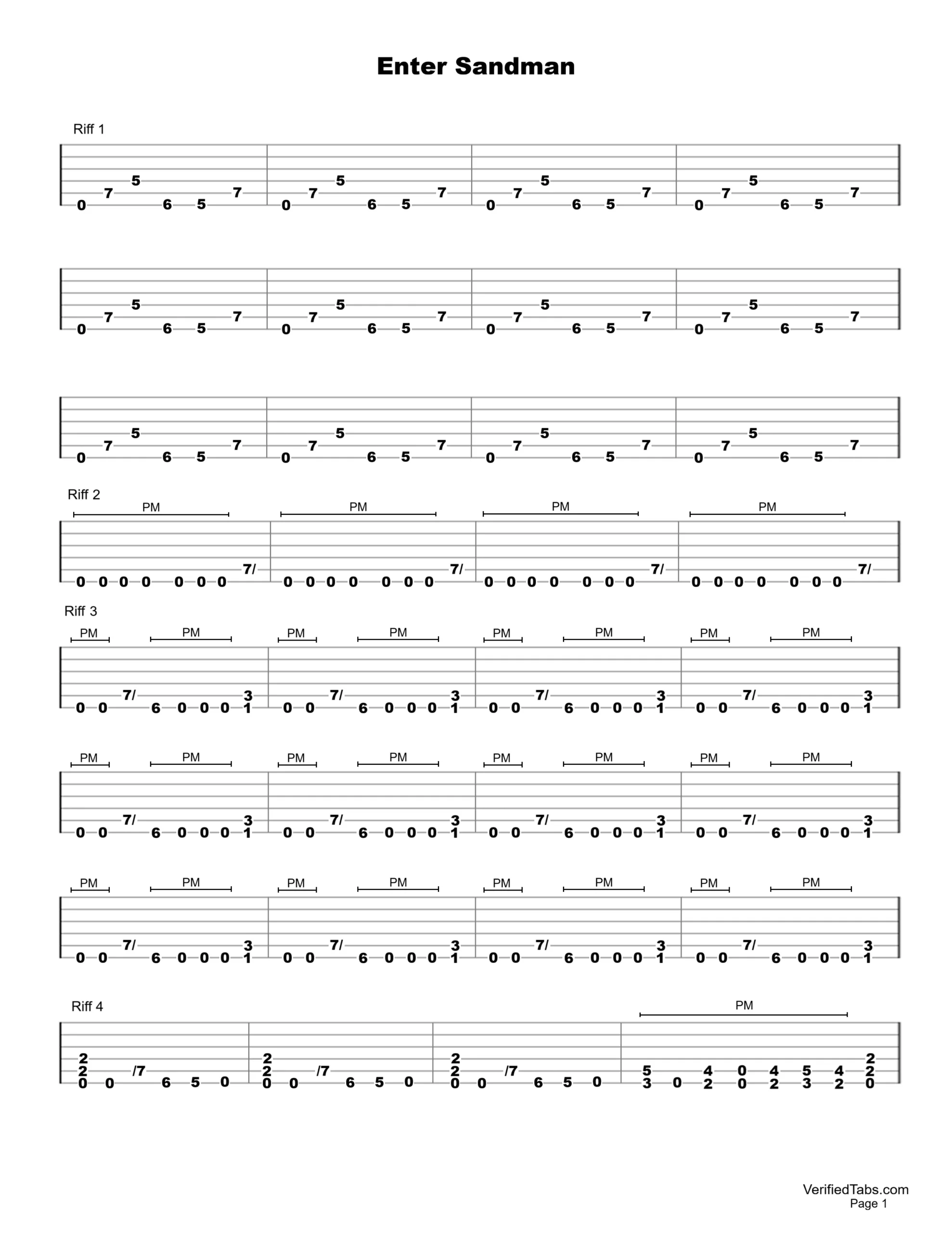 Enter Sandman Page1