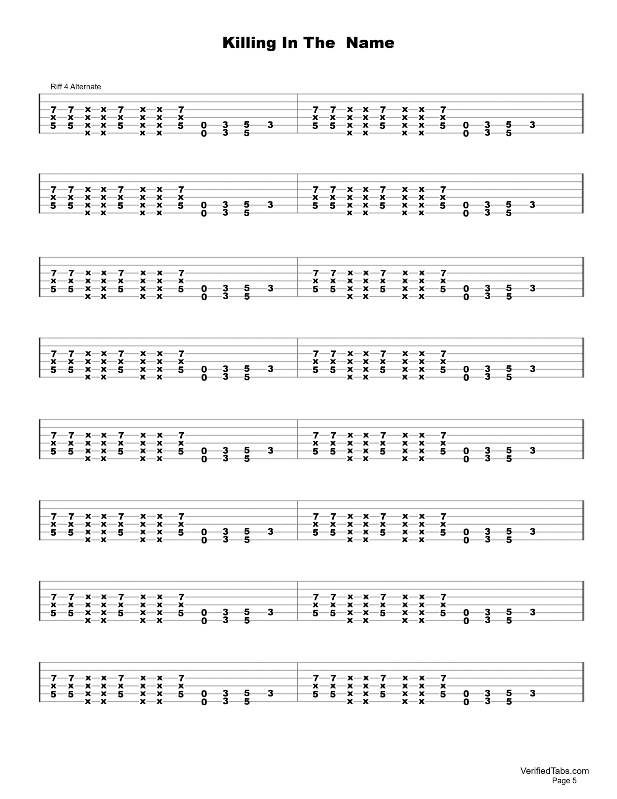 Killing In The Name Page 5