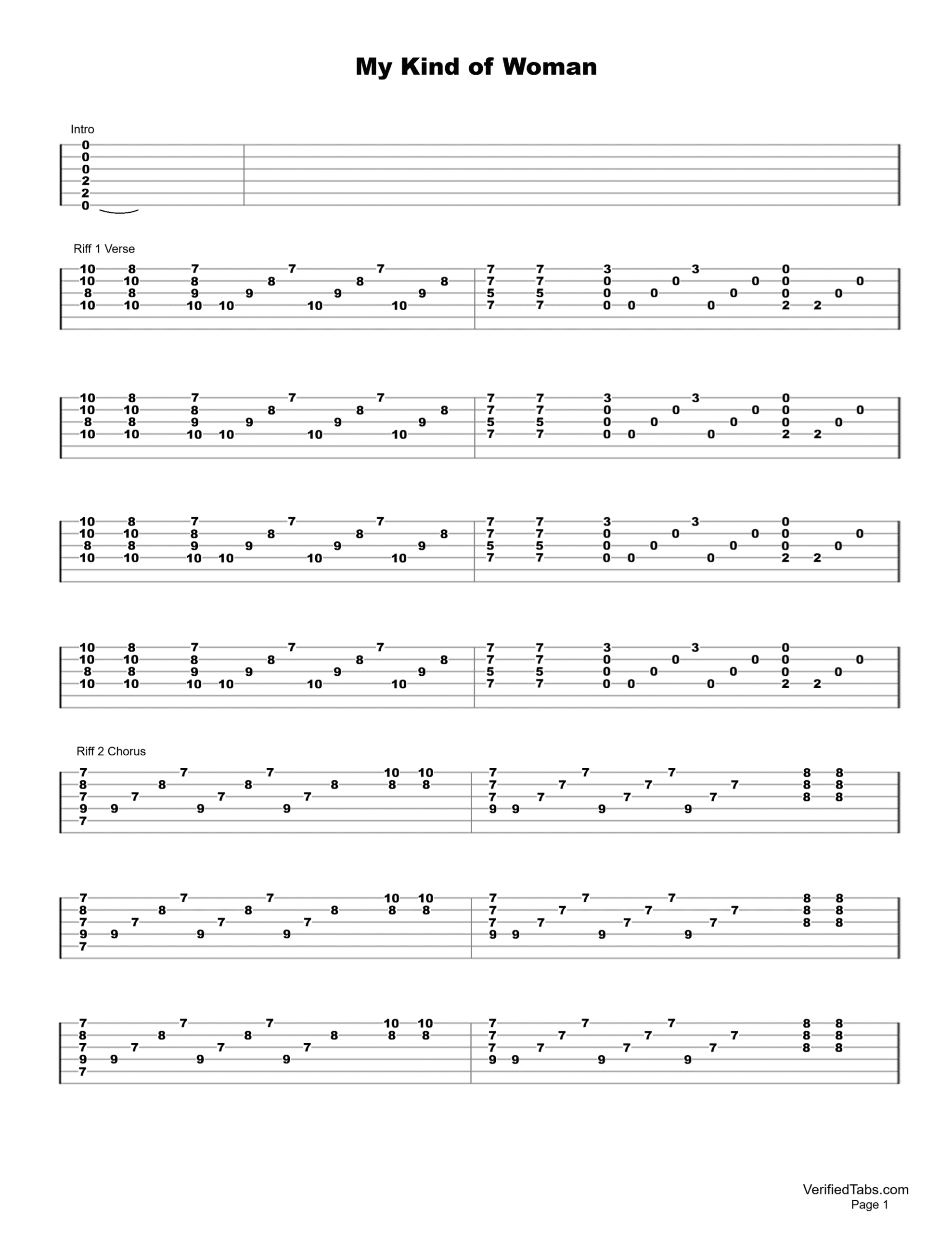 My Kind of Woman Page 1