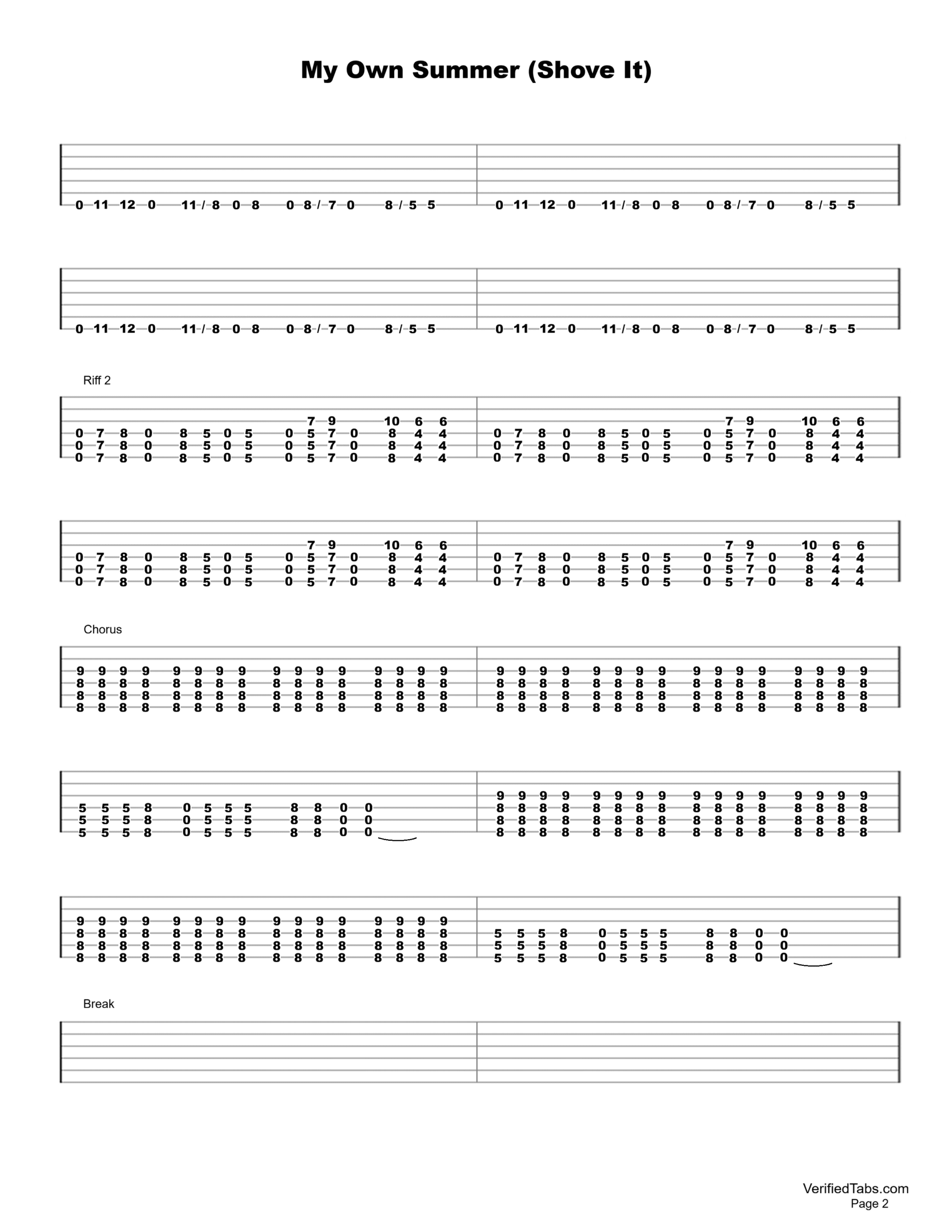 My Own Summer Page 2