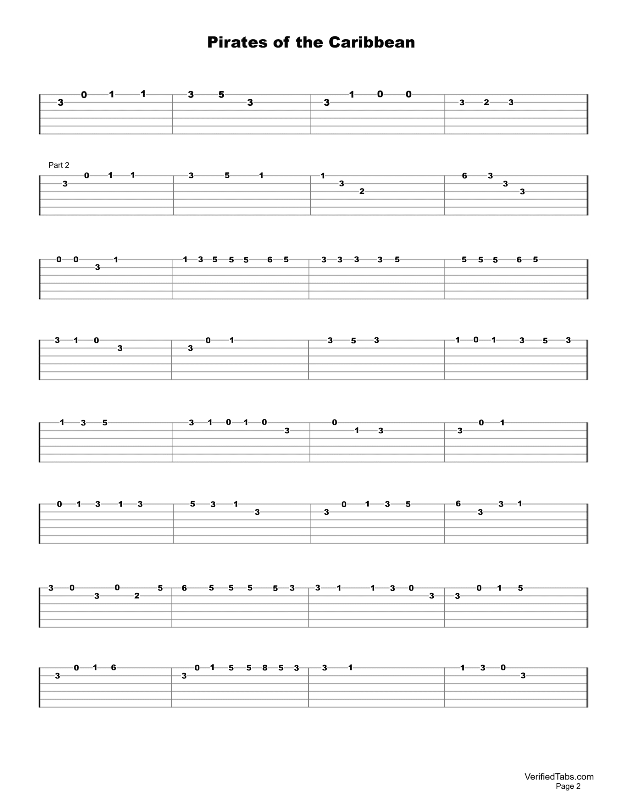 Pirates of the Caribbean Page 2