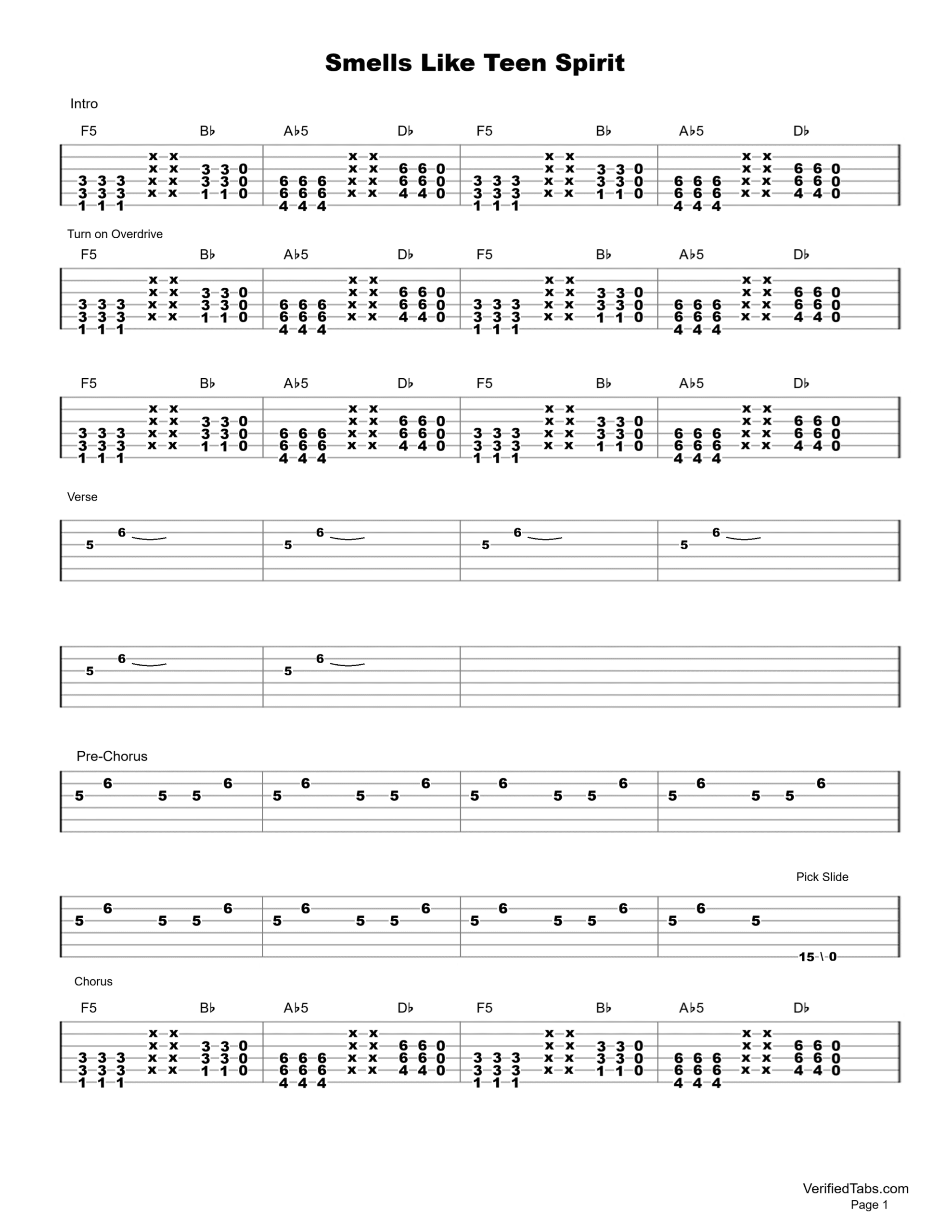 Smells Like Teen Spirit Page 1