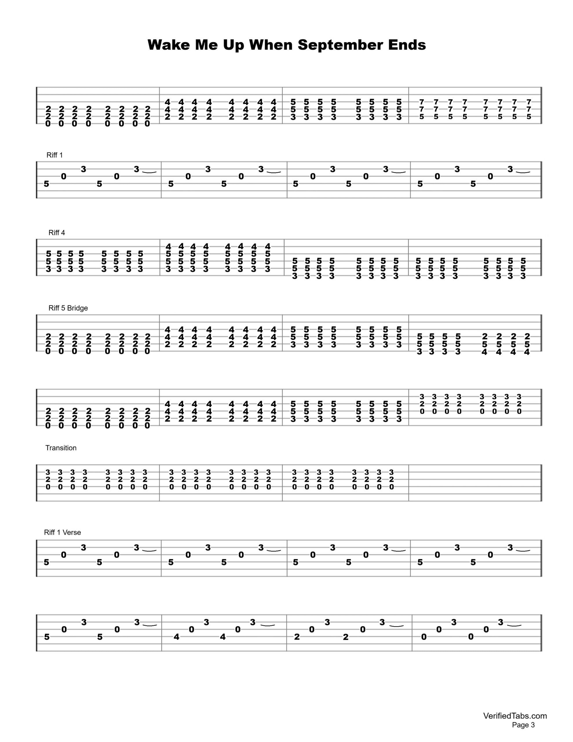 Wake Me Up When September Ends Page 3