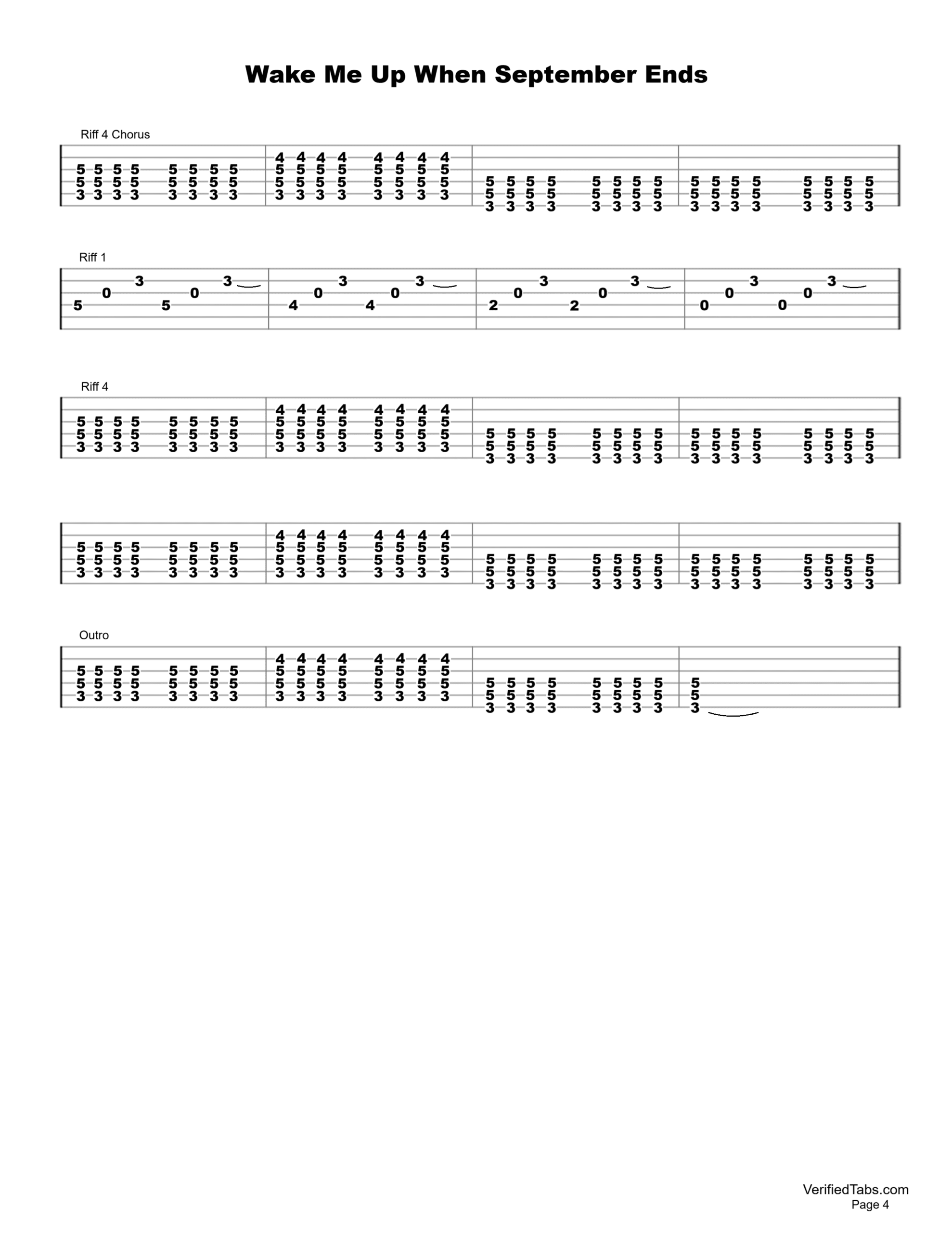 Wake Me Up When September Ends Page 4