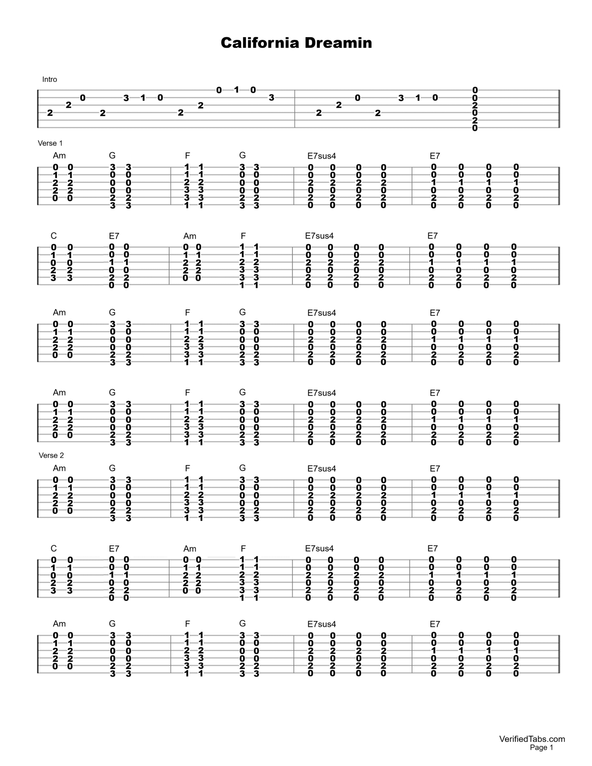 California Dreamin Page 1