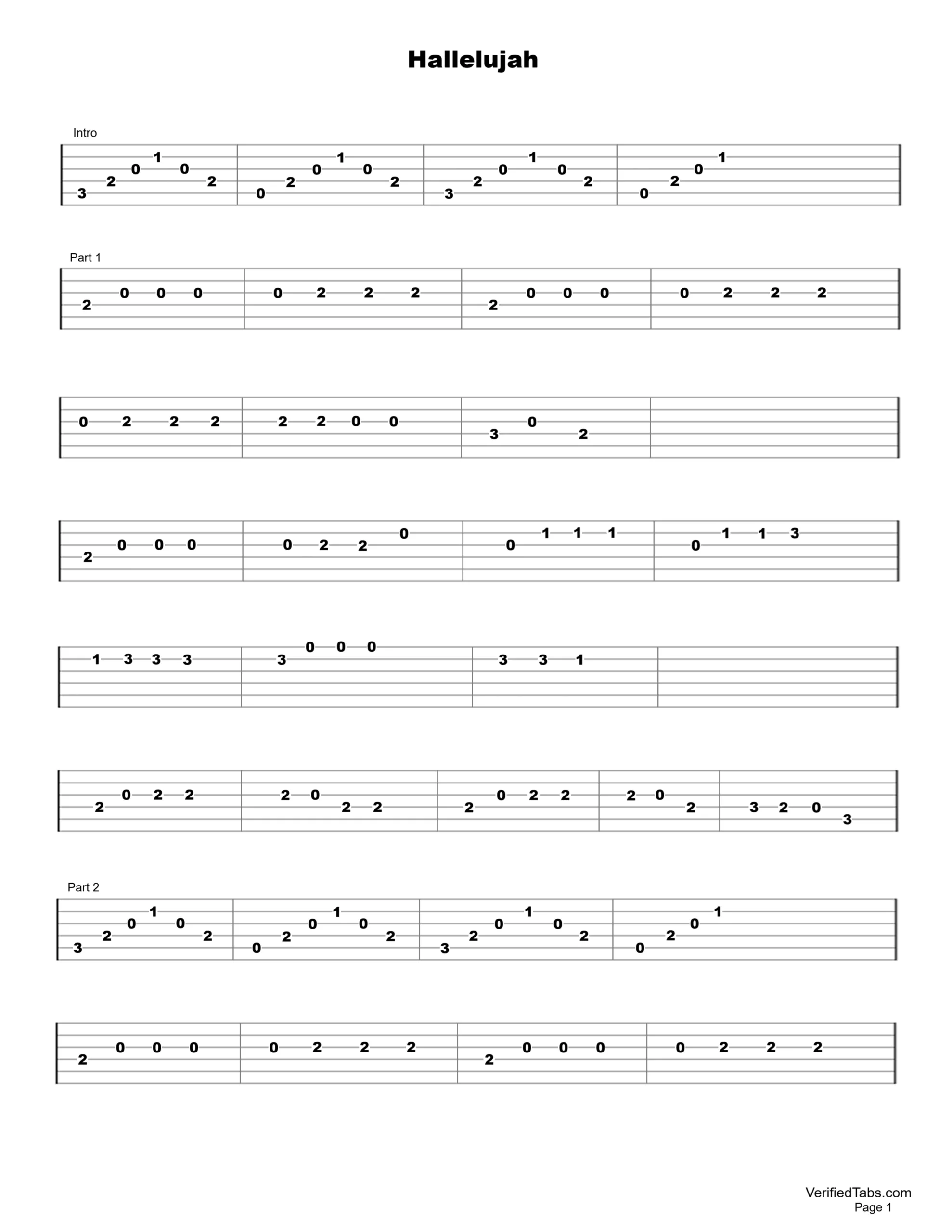Hallelujah Page 1