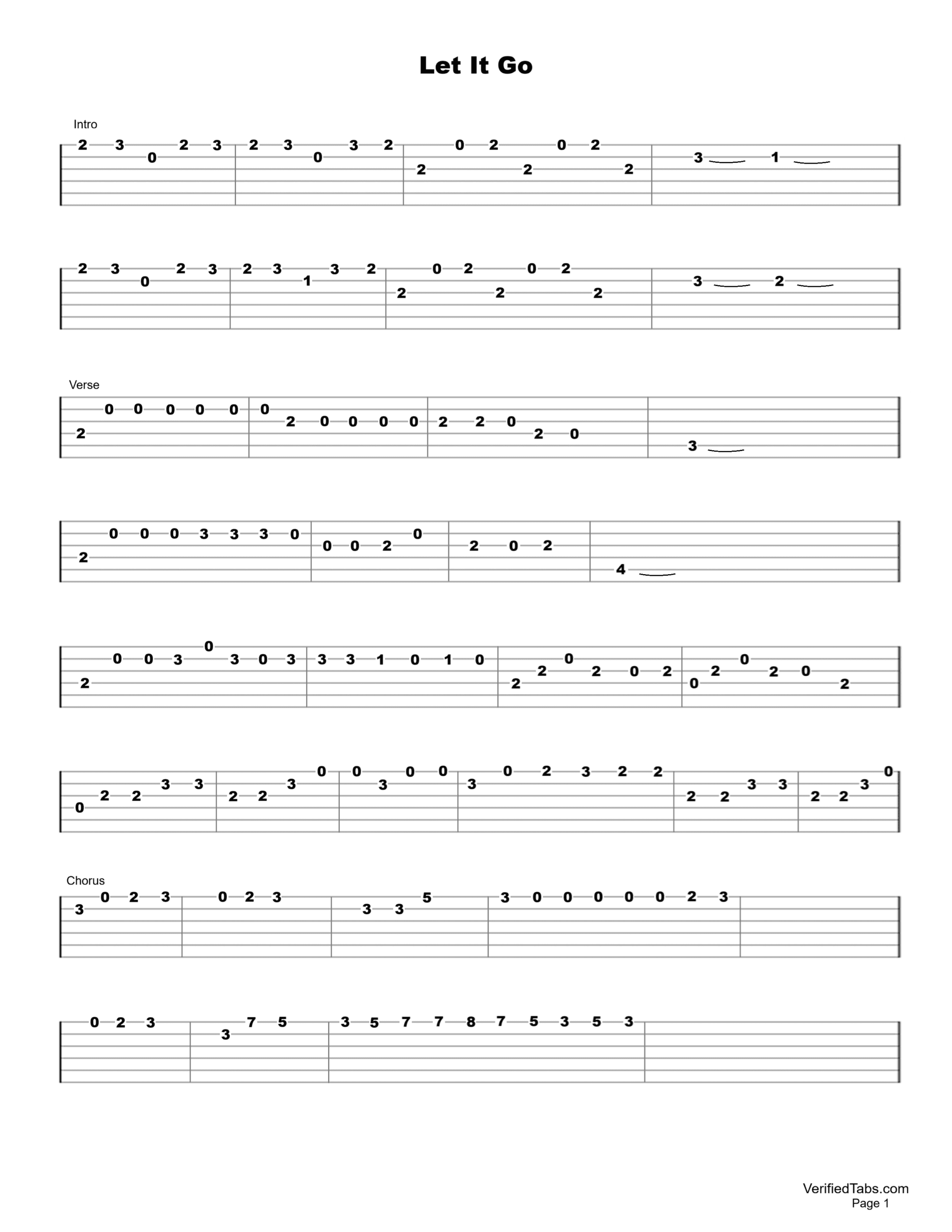 Let It Go Page 1