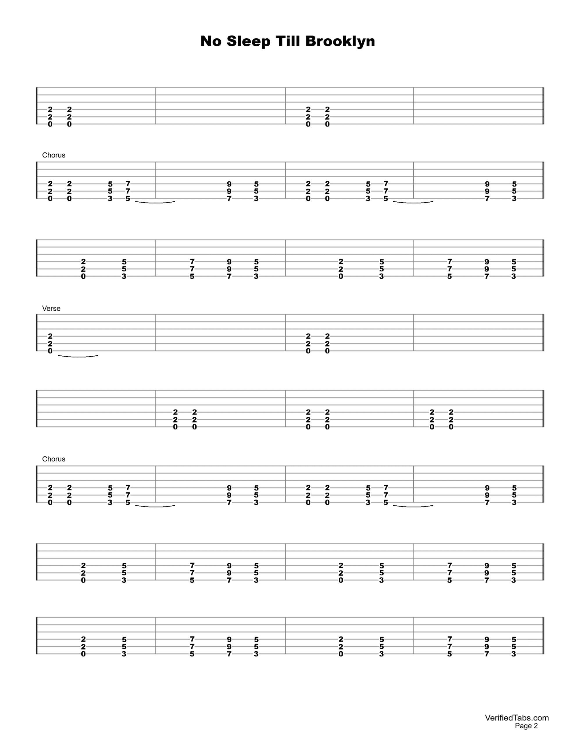 No Sleep Till Brooklyn Page 2