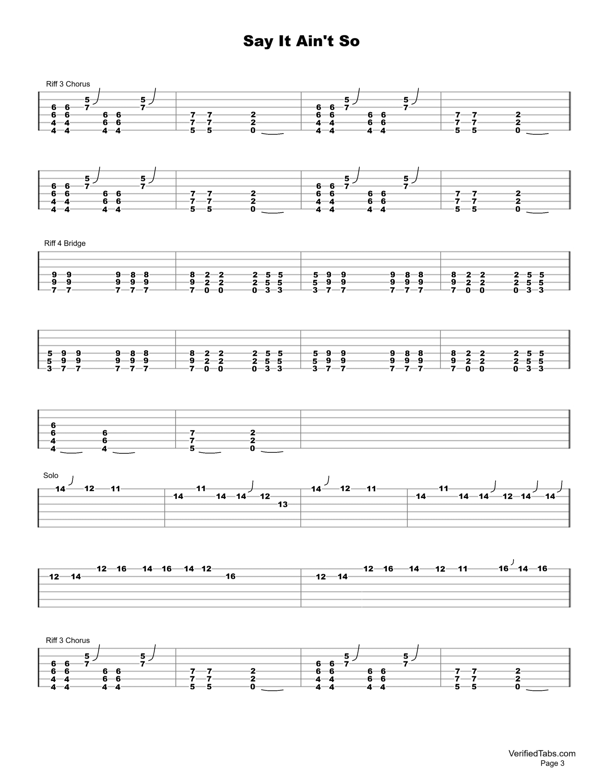 Say It Ain't So Page 3