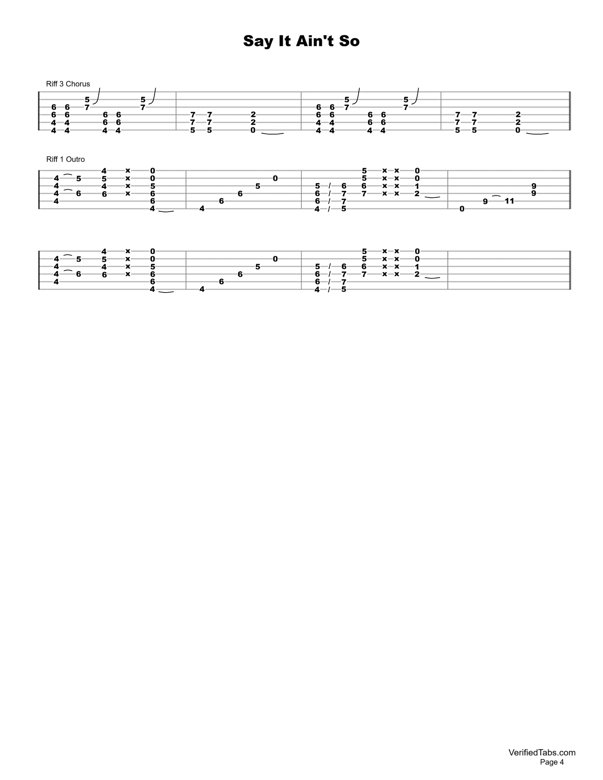 Say It Ain't So Page 4