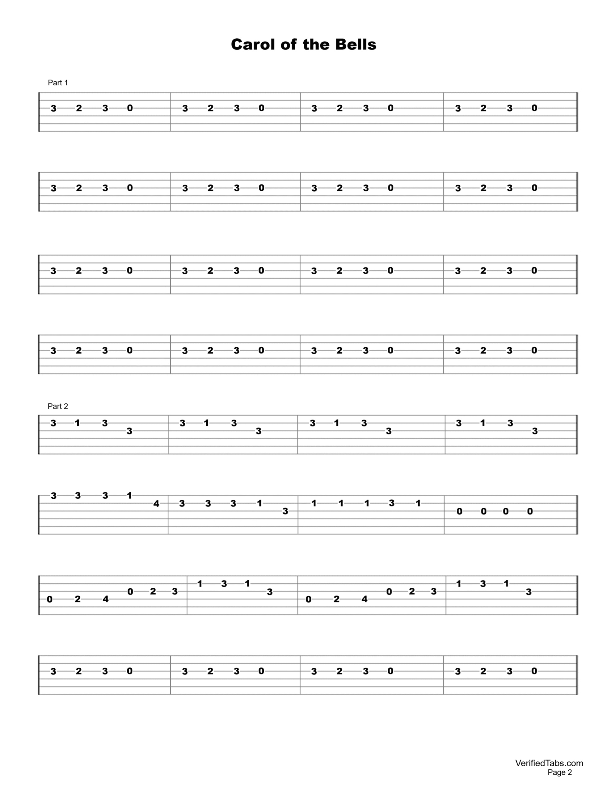 Carol of the Bells Page 2