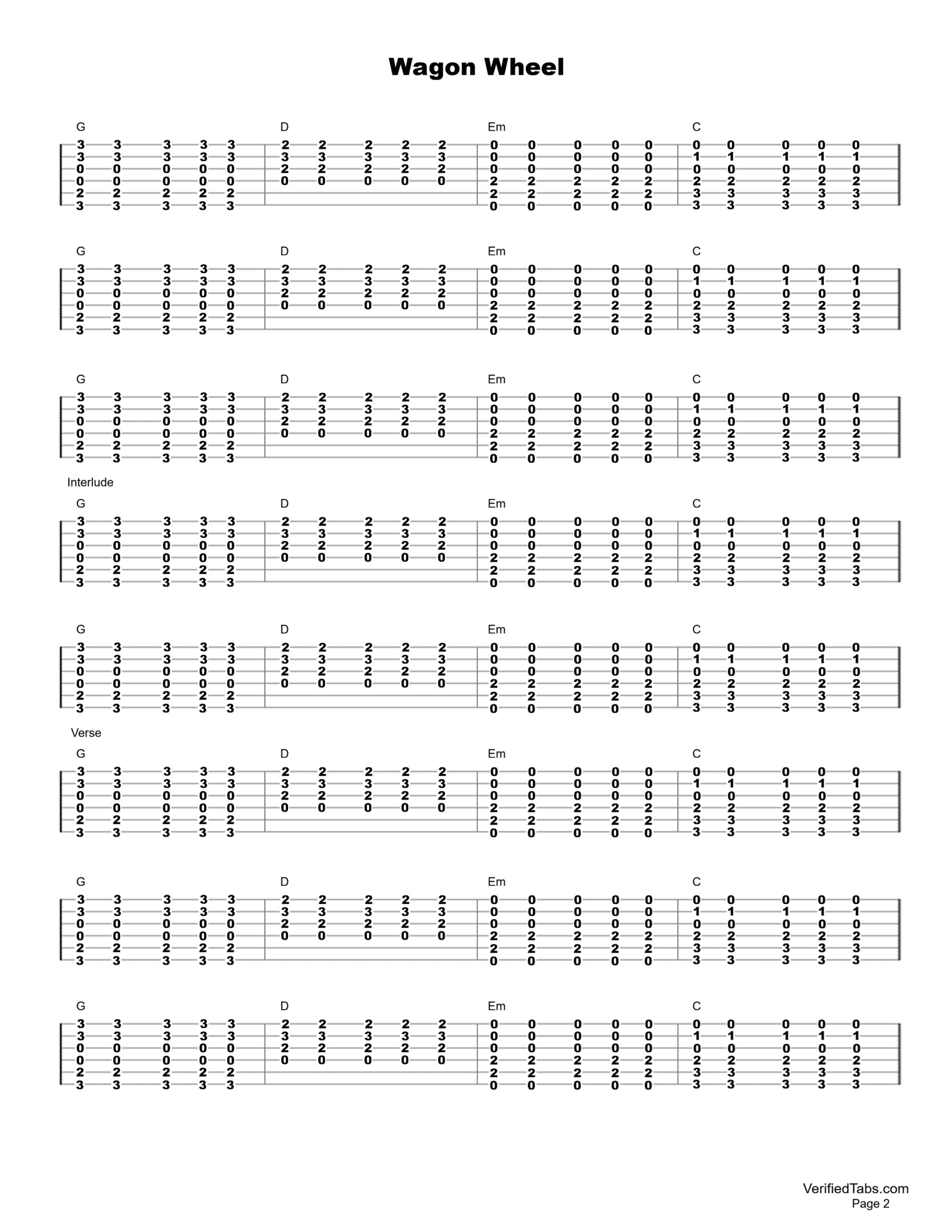 Wagon Wheel Page 2