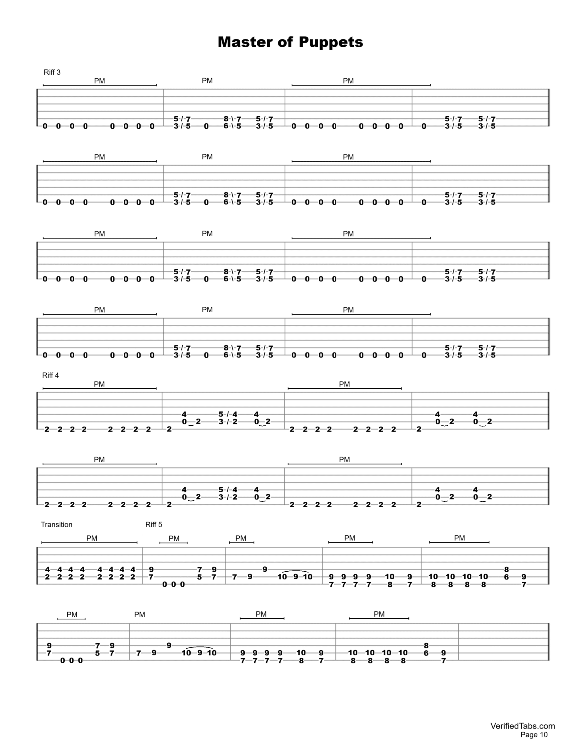 Master of Puppets P10