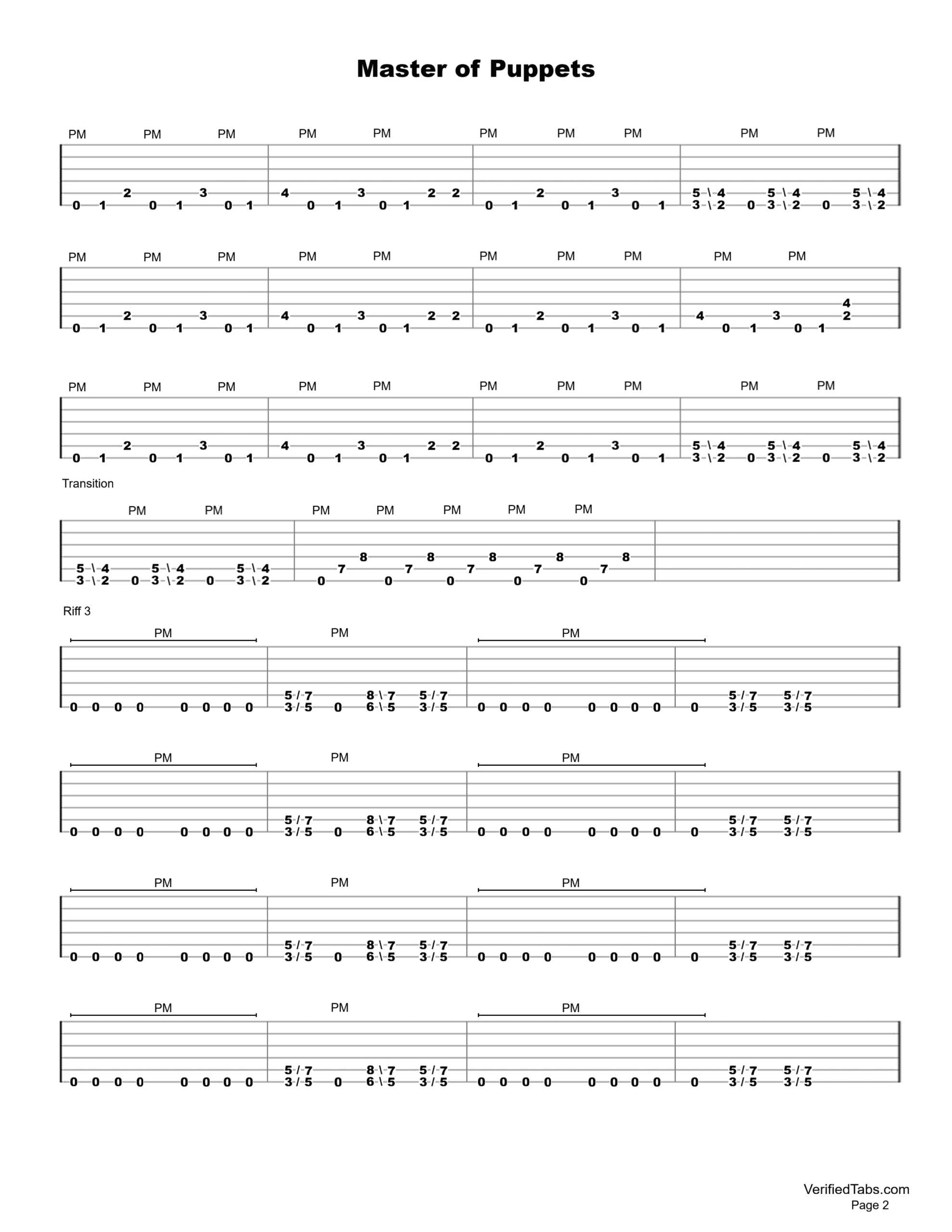 Master of Puppets P2