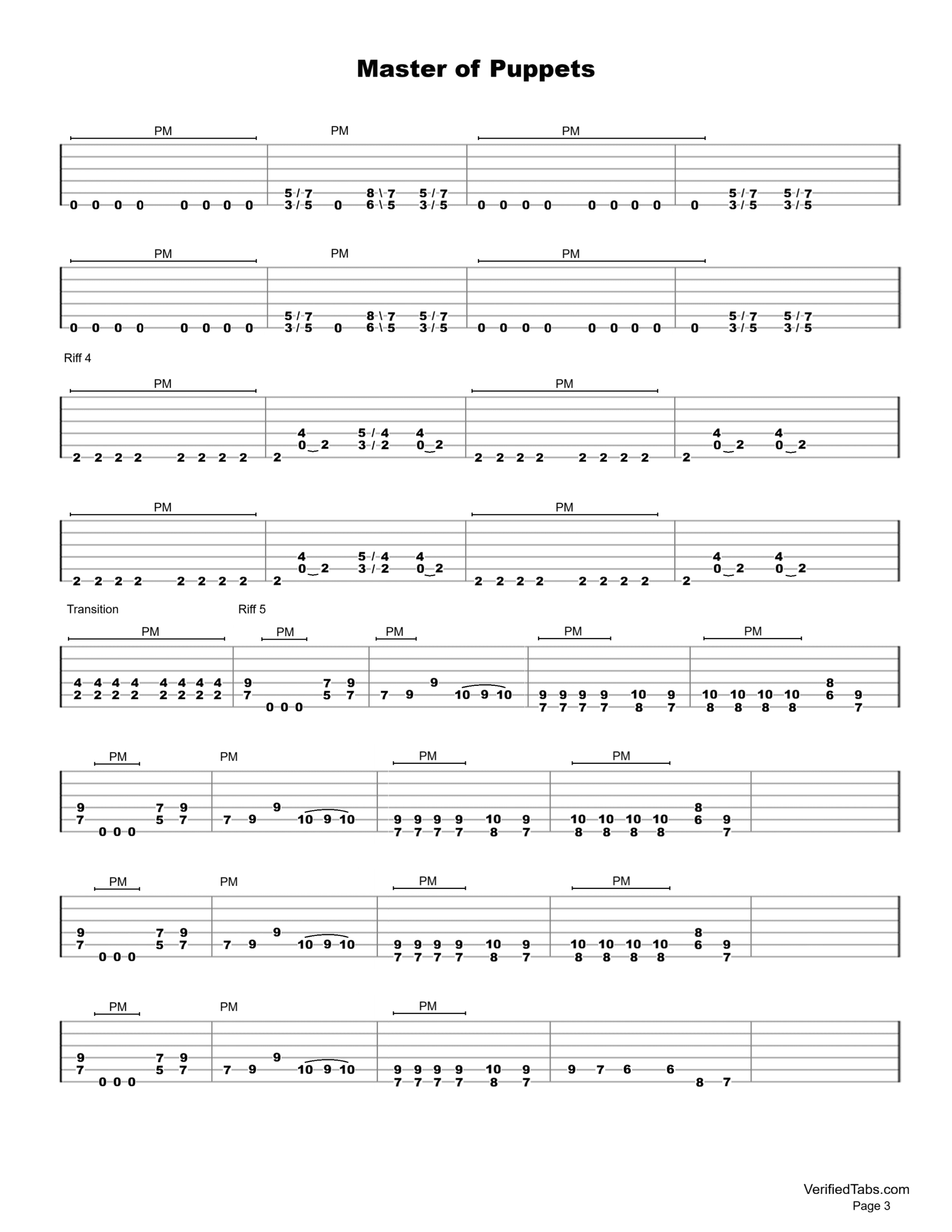 Master of Puppets P3