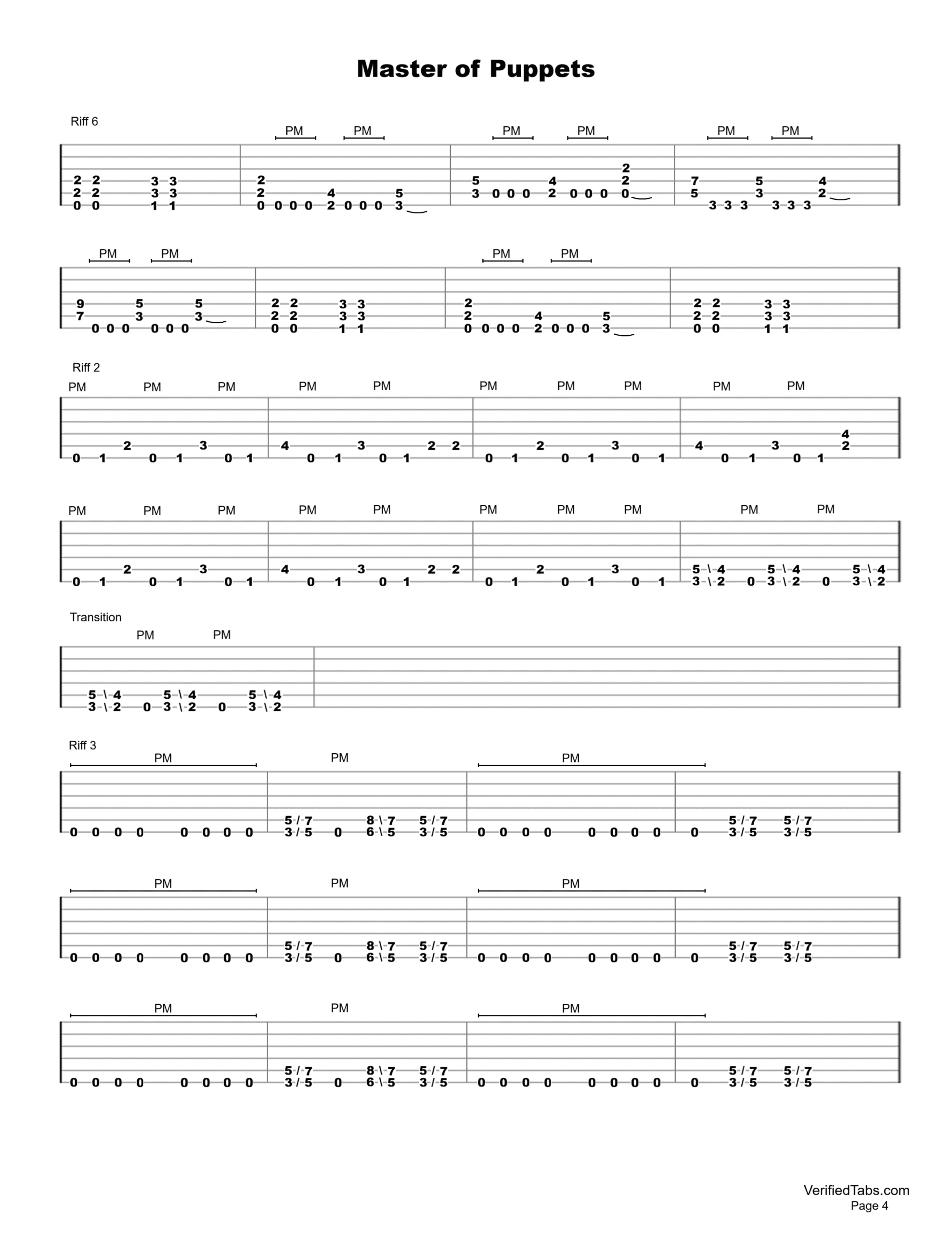 Master of Puppets P4