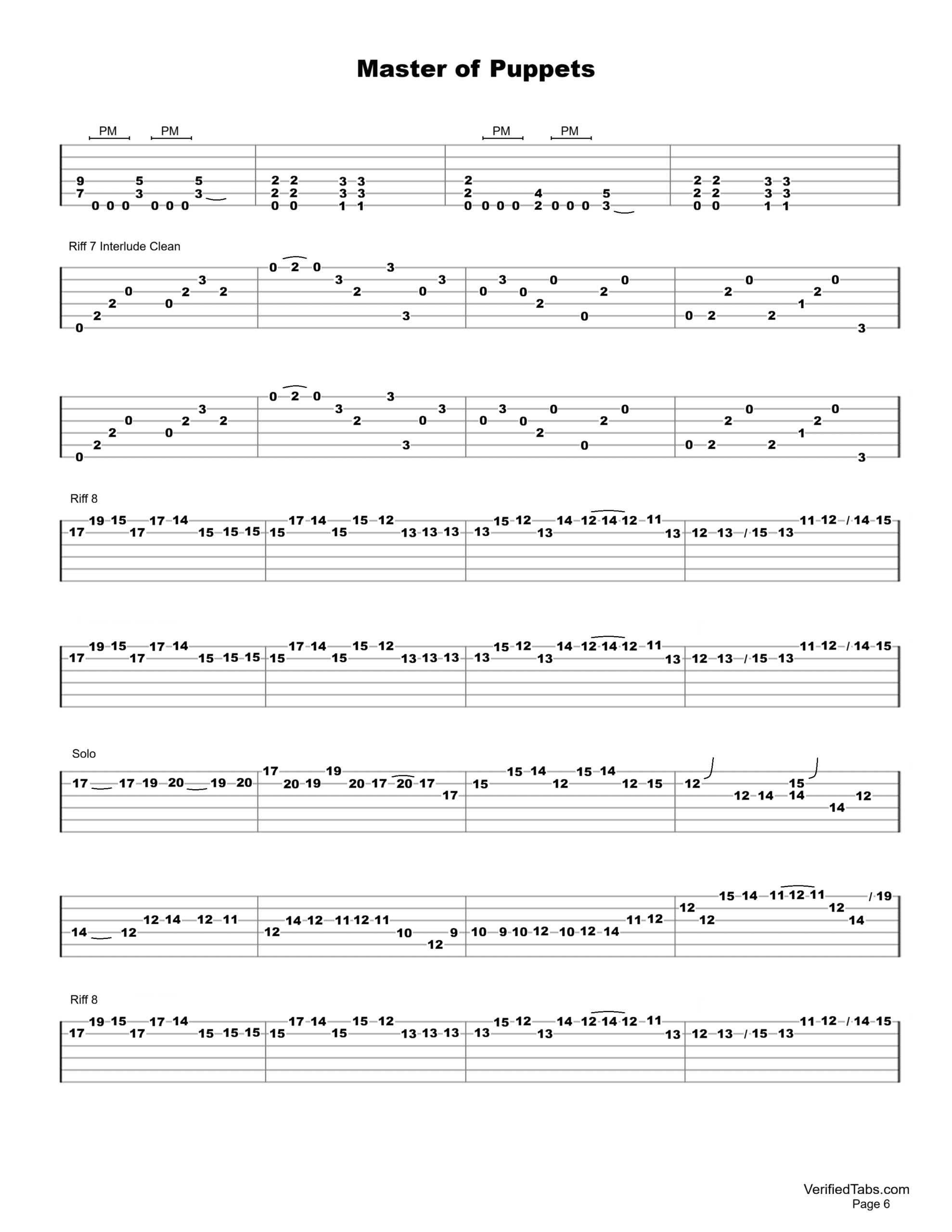 Master of Puppets P6
