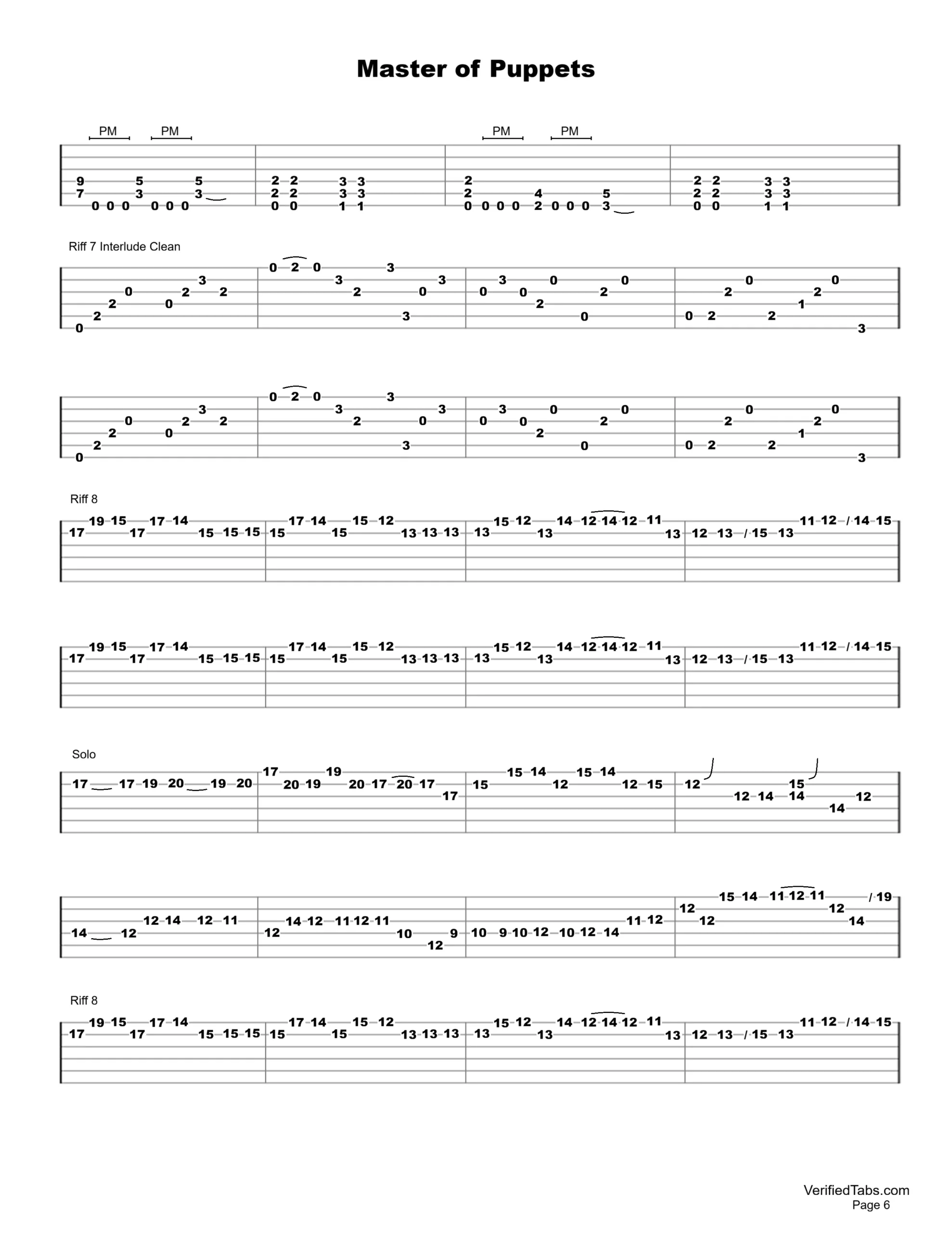 Master of Puppets P6
