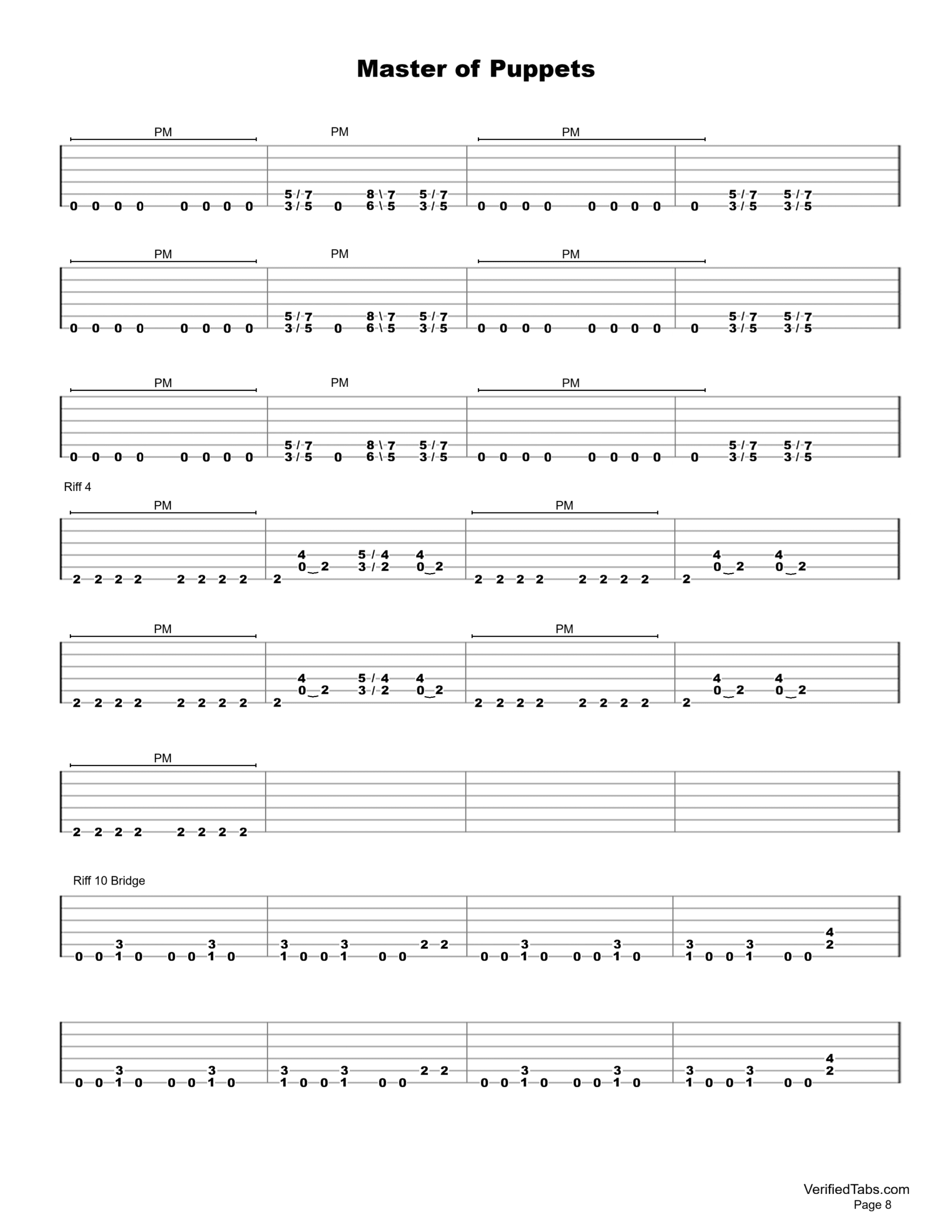 Master of Puppets P8